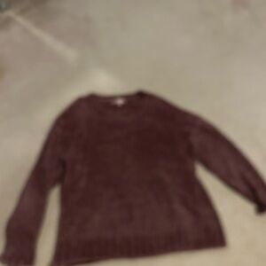 Seven7 Rich Burgundy Knit Sweater
